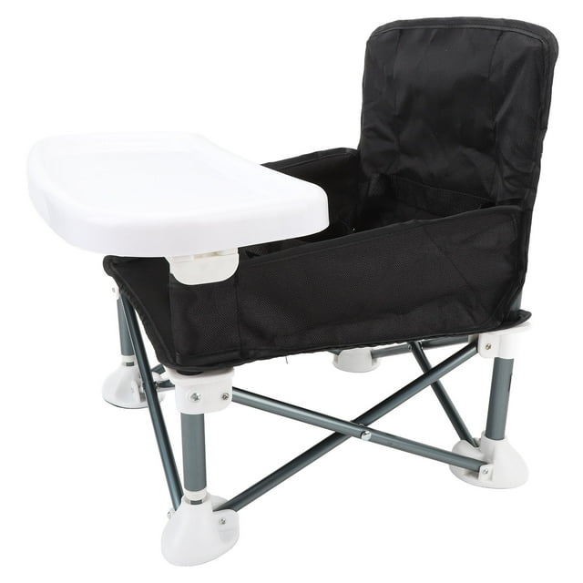 Portable Baby , Travel Booster with Removable Tray Cup Holder Straps, Outdoor Folding Chair for Toddlers, Kids, Boys, Girls Camping, Beach, Lawn Activity Chair