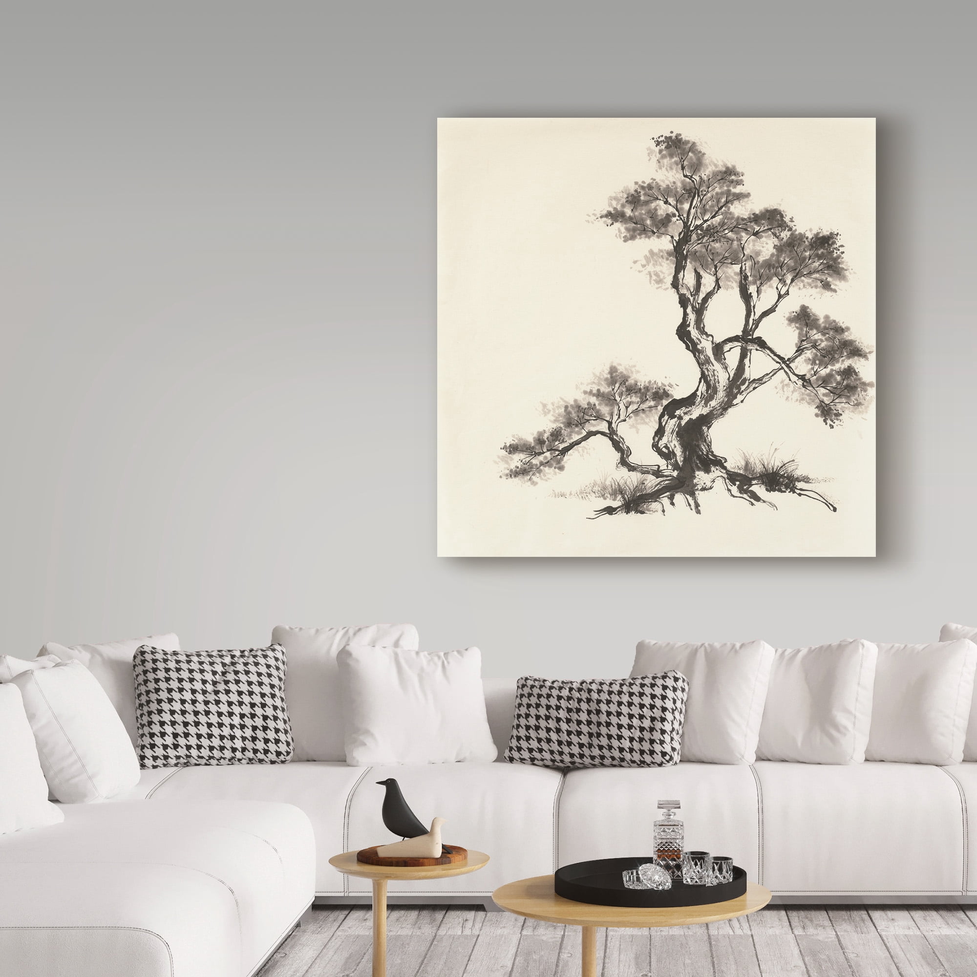 Trademark Fine Art 'Sumi Tree I' Canvas Art by Chris Paschke