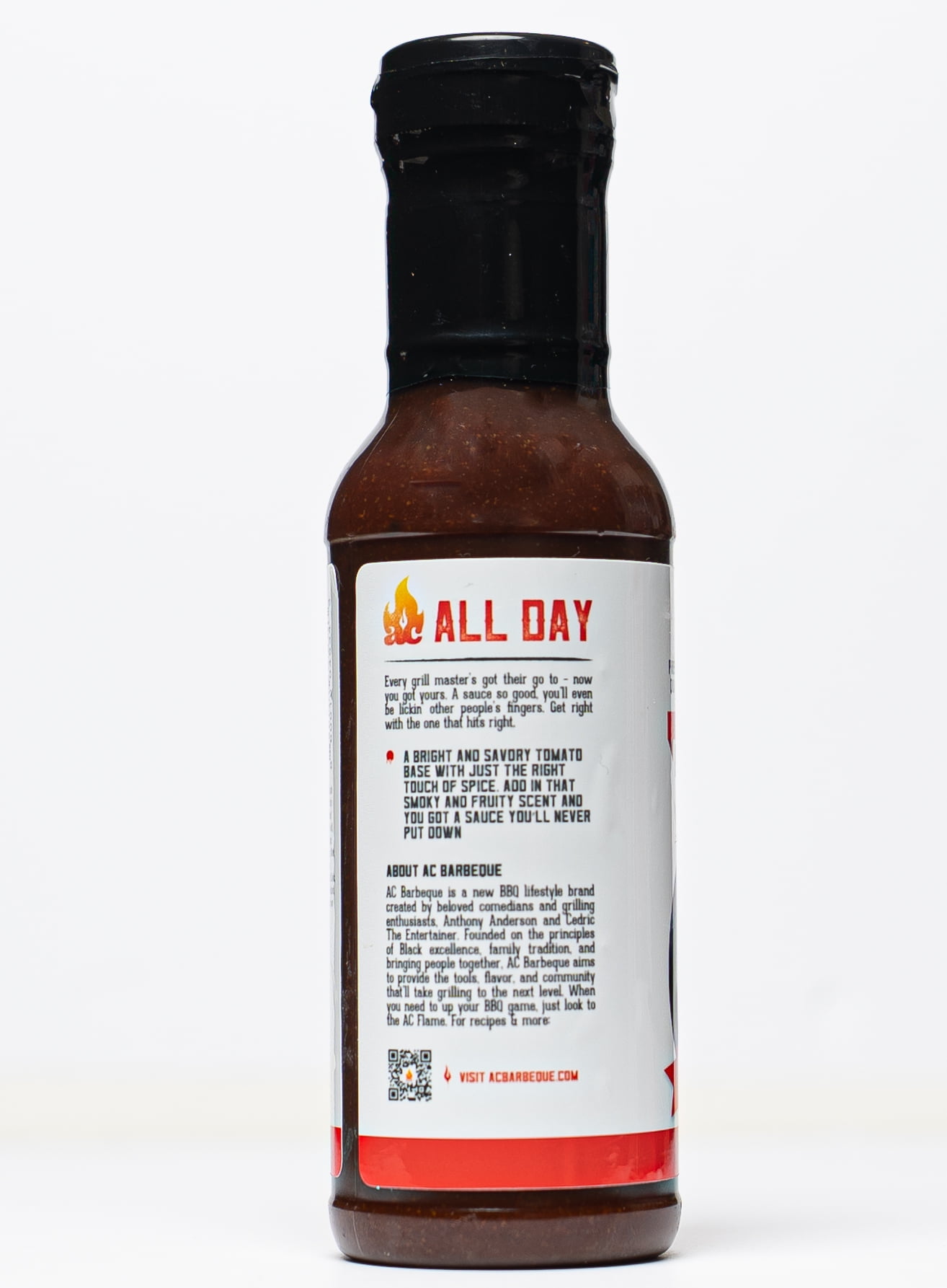 AC BBQ ALL DAY Sauce (15.3oz) -- Use on Pulled Pork, Chicken, Veggies, Burgers and More. No MSG.