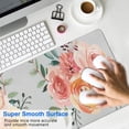 thumbnail image 4 of Pink Hand Holding Flowers Mousepad Gaming Pad Mouse Waterproof No Slip for Office Home Work Gaming Gift Tables Gaming Rubber Base Mousepad with Stitched Edges 35.4x15.7inches, 4 of 7