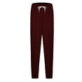 thumbnail image 6 of Posijego Women's Running Jogger Drawstring Elastic Waist Sweat Pants Solid Color Casual Athletic Pants, 6 of 7