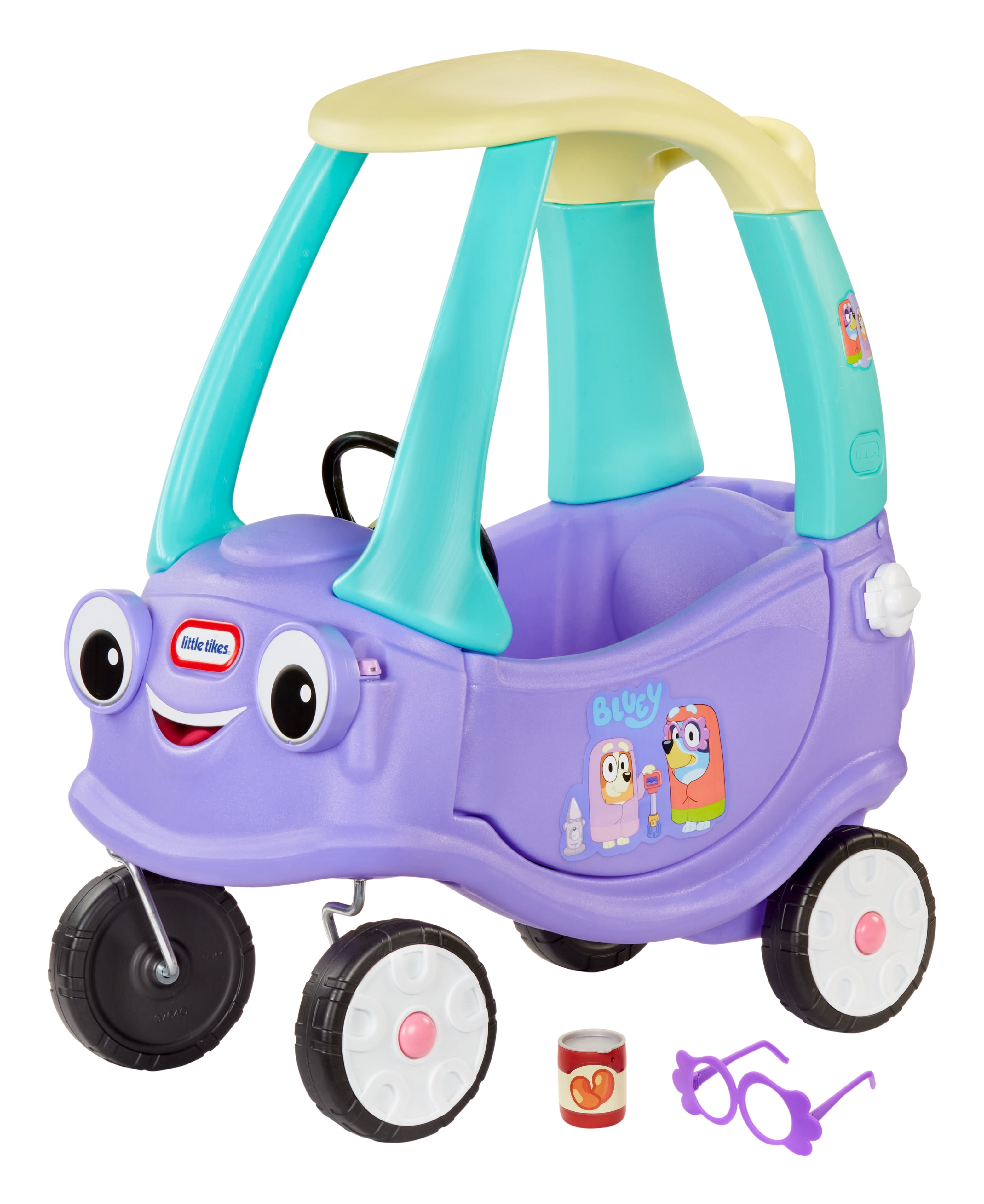 Little Tikes Bluey Grannies Car Coupe with 2 Accessories, Bluey FoottoFloor Rideon, Kids Ages 15  (图4) Little Tikes Bluey Grannies Car Coupe with 2 Accessories, Bluey FoottoFloor Rideon, Kids Ages 15  (图4)