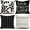 Black, variant on Throw Pillow Covers 18x18 Inch,Pillow Covers 18x18,Squar Pillow Covers Set of 4 Boho Modern Farmhouse Neutral Decorative Pillowcases Linen Cushion Case for Couch, Bed, Home Decor