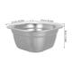 thumbnail image 5 of Colador de acero inoxidable, lavabo de gran capacidad, lavabo para lavar verduras, cuenco para escurrir arroz y frutas, 5 of 6
