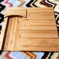 thumbnail image 4 of Tablero de talla de madera del bloque de carnicero del hogar con los accesorios de la cocina de los contenedores, 4 of 5