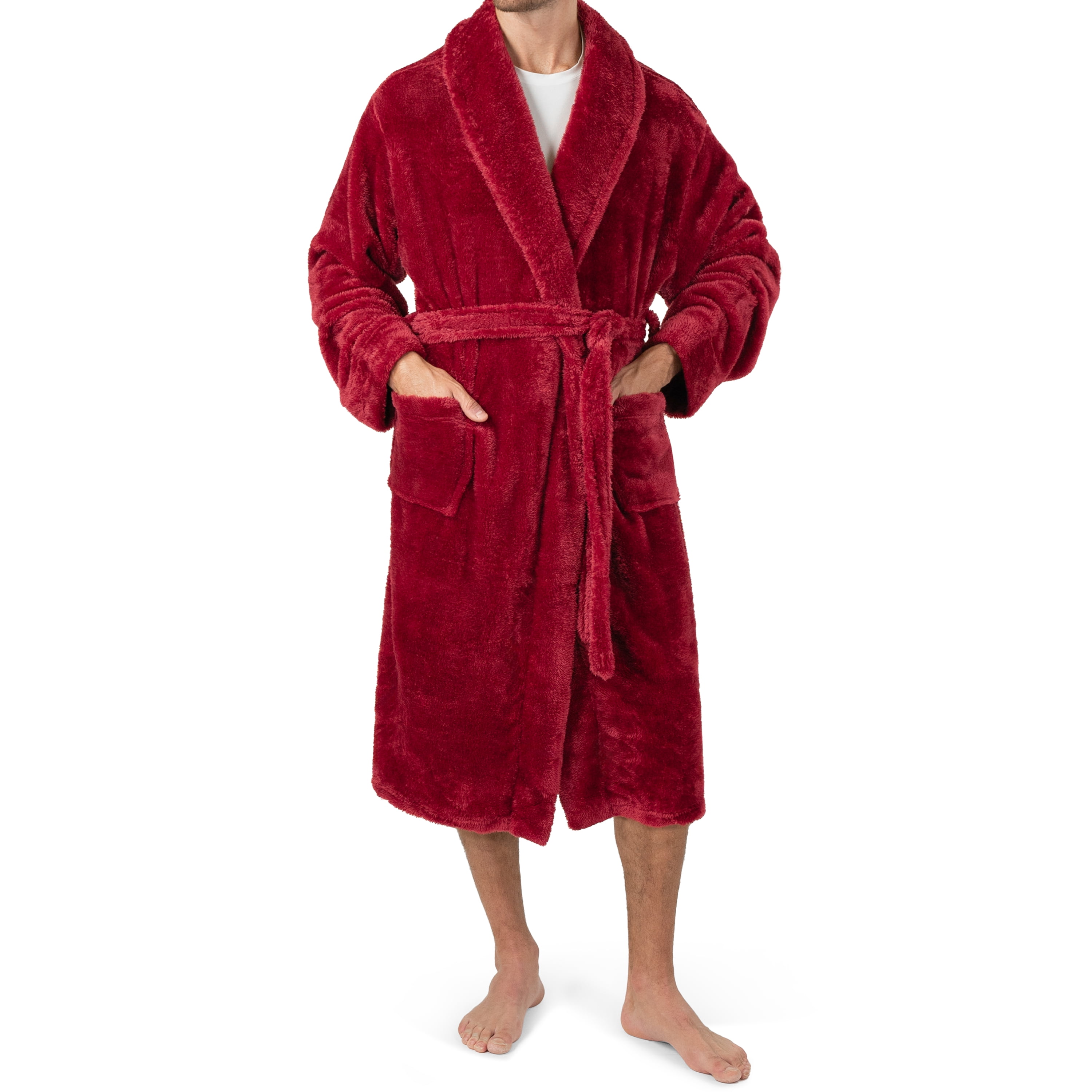 【特別送料無料!】 Soft Mens Premium PAVILIA Plush with Bathrobe Sherpa Fleece Clothing