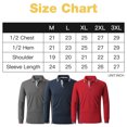thumbnail image 4 of Geeksport Men's Sports Long Sleeve Solid Causal Polo Shirts, 4 of 6