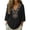 48# Black, variant on Embroidered Tops for Women 3/4 Sleeve Boho Cotton Linen Shirts Plus Size Peasant Gauze Blouses Casual Bohemian Shirts (3XL,Black)