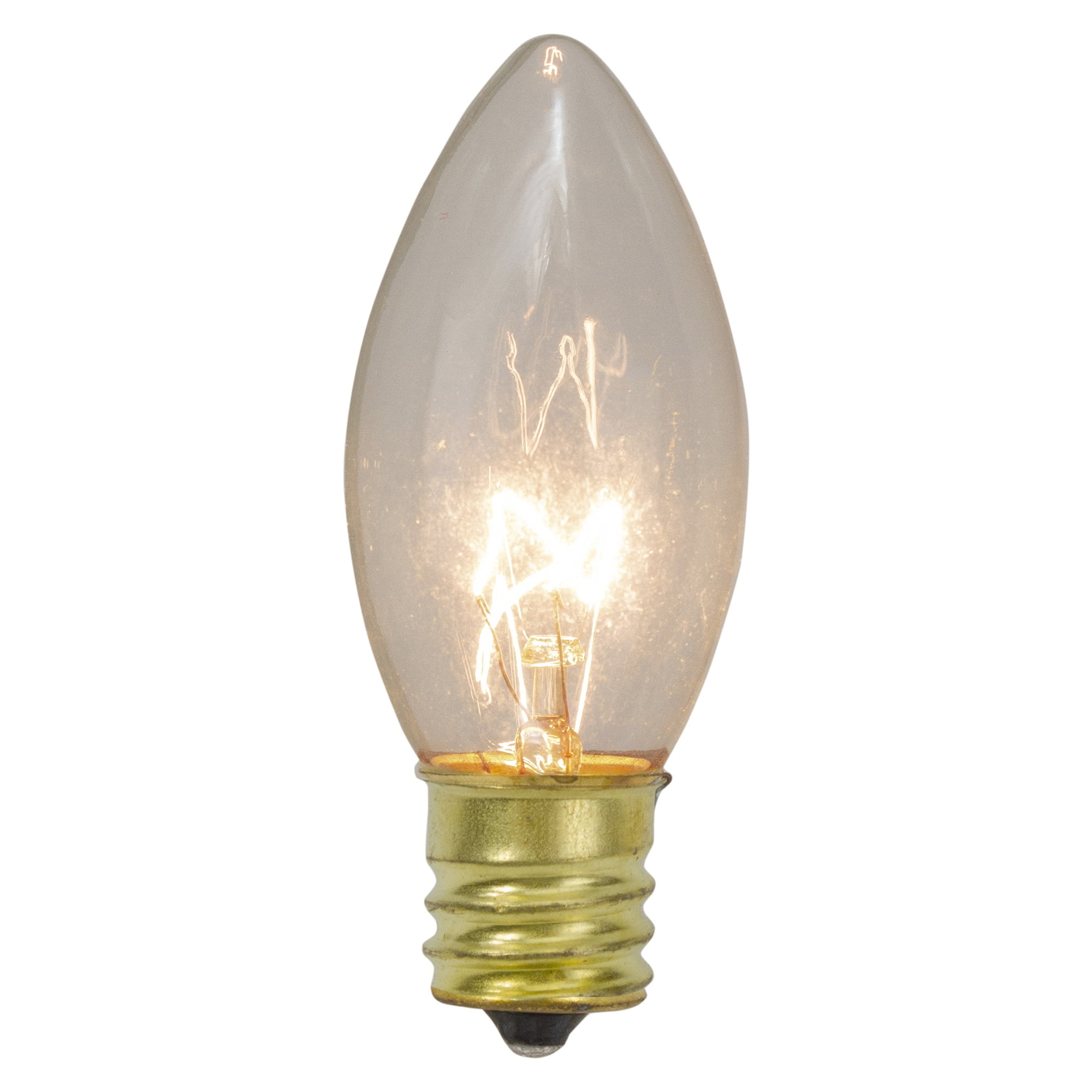 Pack of 4 Clear C9 Transparent Christmas Replacement Bulbs