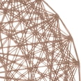 thumbnail image 3 of Koyal Wholesale Round 15" Laser Cut Rose Gold Modern Geometric Vinyl Placemats, 12 Pack Set, Reusable Non-Slip, 3 of 5
