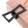 thumbnail image 3 of Regla De Cola De Milano Aleación De Aluminio Negro Duro Durable Marcador De Cola De Milano Medidor De Juntas De Madera Eigraketly TO004760-00, 3 of 7