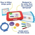 thumbnail image 5 of Spirograph Jr. — Jumbo Sized Gears Classic Retro Toy For Spiral Drawing Art Design Toy Kit for Smaller Hands — For Kids Ages 3 and Up, 5 of 9