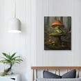 thumbnail image 3 of Nawypu Mushroom Frog Poster Retro Frog Wall Decor Cartoon Mushrooms And Cute Frog Bedroom Poster Poster Decorative Painting Canvas Wall Art Living Room Posters Bedroom Painting, 3 of 4
