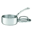 thumbnail image 1 of CUISINART FCT19-14 French Classic Tri-Ply Stainless 1-Quart Saucepan with Cover, Silver, 1 of 5