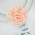 thumbnail image 5 of 3.3in Dainty Rose Brooch for Women Floral Corsage Elegant Wedding Boutonniere Bridal Party Lapel Pins Camellia Fabric Flower for Dance Ceremony Dress Suit Clothes Accessory Classic Jewelry, 5 of 12