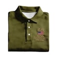 thumbnail image 2 of Mens American Flag Patriotic Polo Shirts 250 Anniversary USA Tops Collared Short Sleeve T-Shirt, 2 of 5