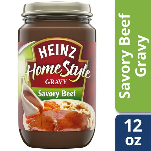 Heinz HomeStyle Savory Beef Gravy 12 Oz Jar Walmart Walmart heinz-homestyle-savory-beef-gravy-12-oz-jar-walmart-walmart