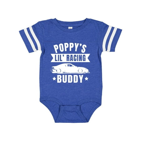 

Inktastic Poppy s Lil Racing Buddy with Car Silhouette Gift Baby Boy or Baby Girl Bodysuit
