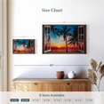 thumbnail image 4 of Elephant Stock Window To Colorful Beach Wall Art - Horizontal Canvas Wall Art - Living Room Wall Decor - Beach Canvas - Black And Blue Decor - 24" x 16", 4 of 8