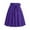 Purple, variant on Women Skirt High Elastic Waist A Line Long Skirt Summer Casual Ruffle Pleated Bowknot Midi Skirts