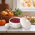 thumbnail image 5 of Euahivb Dinnerware Sets Halloween Plastic Pumpkin Shaped Bowl with Lid Thanksgiving Home Packaging Bowl Fruit Cleaning Bowl Home and Kitchen, 5 of 6