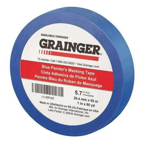 Painter's Tape, Blue, 1 in W, 60 yd L, 5.7 mil Thick, CP 27