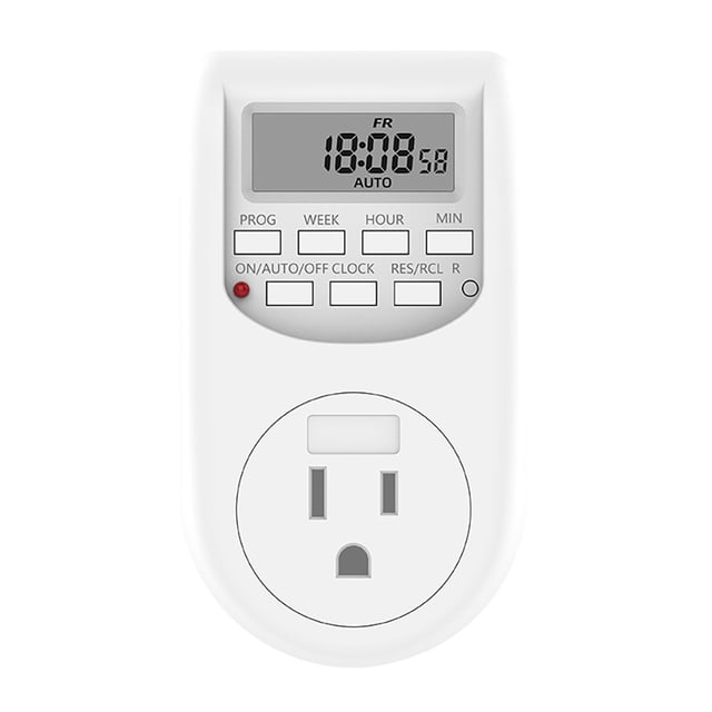Timer Socket Pantalla digital Cuenta regresiva Toma de corriente 125V 16A Interruptor Temporizador Toma de corriente Enchufe de EE. UU. seitruly HA004636-00B