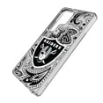 thumbnail image 2 of Las Vegas Raiders Galaxy Clear Paisley Design Case, 2 of 6