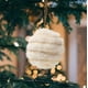 thumbnail image 1 of Adorno navideño de bola de terciopelo peludo de 6 cm | Decoración navideña de poliéster suave en morado, rosa y beige | Decoración ligera para colgar en el árbol | Adorno de corona | Regalo navideño, 1 of 6
