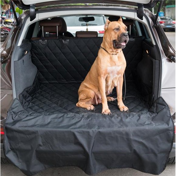 SUV Pet Cargo Liner Trunk Cover Waterproof Non-Slip Washable Material, Extra Long Size Universal Fit with Bumper Flap 80” x 52” Protect Prevents Scratches Marks & Spills