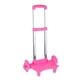 thumbnail image 5 of Carrito para subir escaleras, carrito de mano plegable con 6 ruedas, carrito móvil de aluminio Rosa, 5 of 9