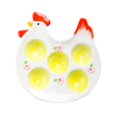 thumbnail image 2 of Bandeja de porcelana para huevos, organizador de huevos, soporte multiusos para huevos de Pascua. C, 2 of 9