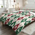 thumbnail image 2 of Yspwyqan Christmas Twin XL Size Bedding Set, 3 Piece Snowflake Reindeer Tree Pattern Comforter Set with 2 Pillow Shams for Xmas Holiday Bedroom Decor, 2 of 7