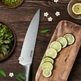 thumbnail image 6 of Hecef 5 PCS High Carbon Stainless Steel Kitchen Knife Set with Ergonomic Handle and Blade Covers, 6 of 16