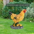 thumbnail image 4 of Sculpture de Poule, Statue de Jardin de Poule Style Ferme Vif pour Extérieur, 4 of 8
