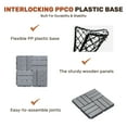 thumbnail image 4 of 30 PCS Light Gray Acacia Hardwood Interlocking Deck Tiles Checker Pattern 12"x12" Outdoor Flooring for Patio Balcony Pool Side Garden Porch, 4 of 11