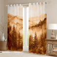 thumbnail image 2 of Manfei Woodland Jungle Plants Black Out Curtains for Children Teens,Moutain Trees Curtains Pack of 2 (42x63 Each),Botanical Theme Bedroom Curtains,Lightweight Room Decor, 2 of 6
