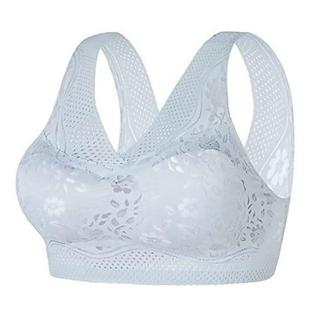 Hamky Bras for Women Womens Underwear Back Breathable Thin Bras For Women Lace Sports Bra For Women Bralettes for Women Plus Size Lingerie Seamless Underwear Grey 3XL