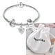 thumbnail image 3 of Pulsera Charms Plata 925 Pan Tortuga Globo Pulseras 19cm con bolsa de terciopelo, 3 of 4
