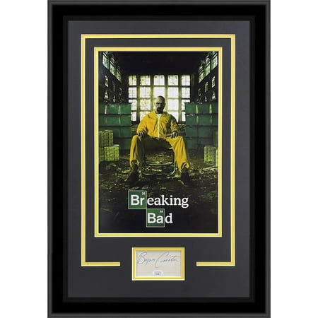 Breaking Bad 11×17 TV Poster Deluxe Framed with Bryan Cranston Autograph – JSA Breaking Bad 11×17 TV Poster Deluxe Framed with Bryan Cranston Autograph – JSA