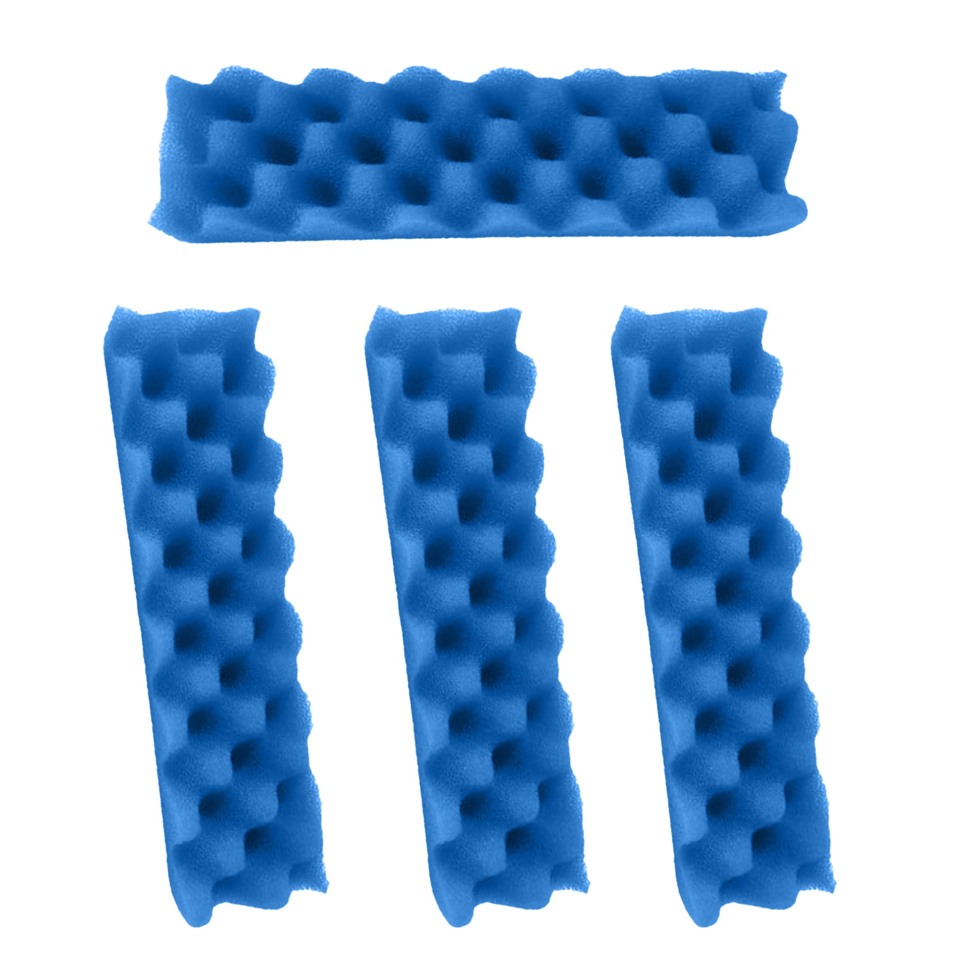 TropicAqua Blue Foam Filter Pads Replacement Compatible with Fluval 406, 407 Aquarium Bio Sponge (Pack of 12)