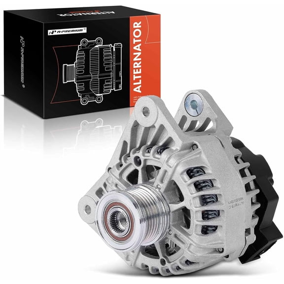A-Premium Alternator Compatible with Nissan Sentra 2013-2019 1.8L, 12V 110A 6-Groove Clutch Pulley Clockwise, Replace# FG12T039, 2611855B