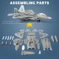 thumbnail image 4 of Kit de maquetas SEBUNAS F-22 Raptor Fighter Jet a escala 1:100 con soporte, 4 of 6