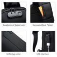 thumbnail image 4 of Anti Theft Sling Bag Travel Crossbody Sling Backpack Chest Bags with USB Charging Port Daypack Hiking Waterproof Shoulder Bag, 4 of 5