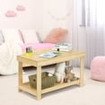 thumbnail image 2 of Infans Patented Wood Kids Activity Play Table Block Table Multifunction W/Storage Natural, 2 of 7