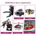 thumbnail image 3 of Micro-Type Servo Motor Kit 6 Pcs -Servo Metal Gear Micro-Type Servo for RC Helicopter/Car/Boat, 3 of 7