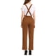 thumbnail image 3 of INSPIRAR CHIC Mono de Mujer Pantalones de Pierna Ancha con Bolsillos Laterales Tirantes Largos Color Marrón, 3 of 7