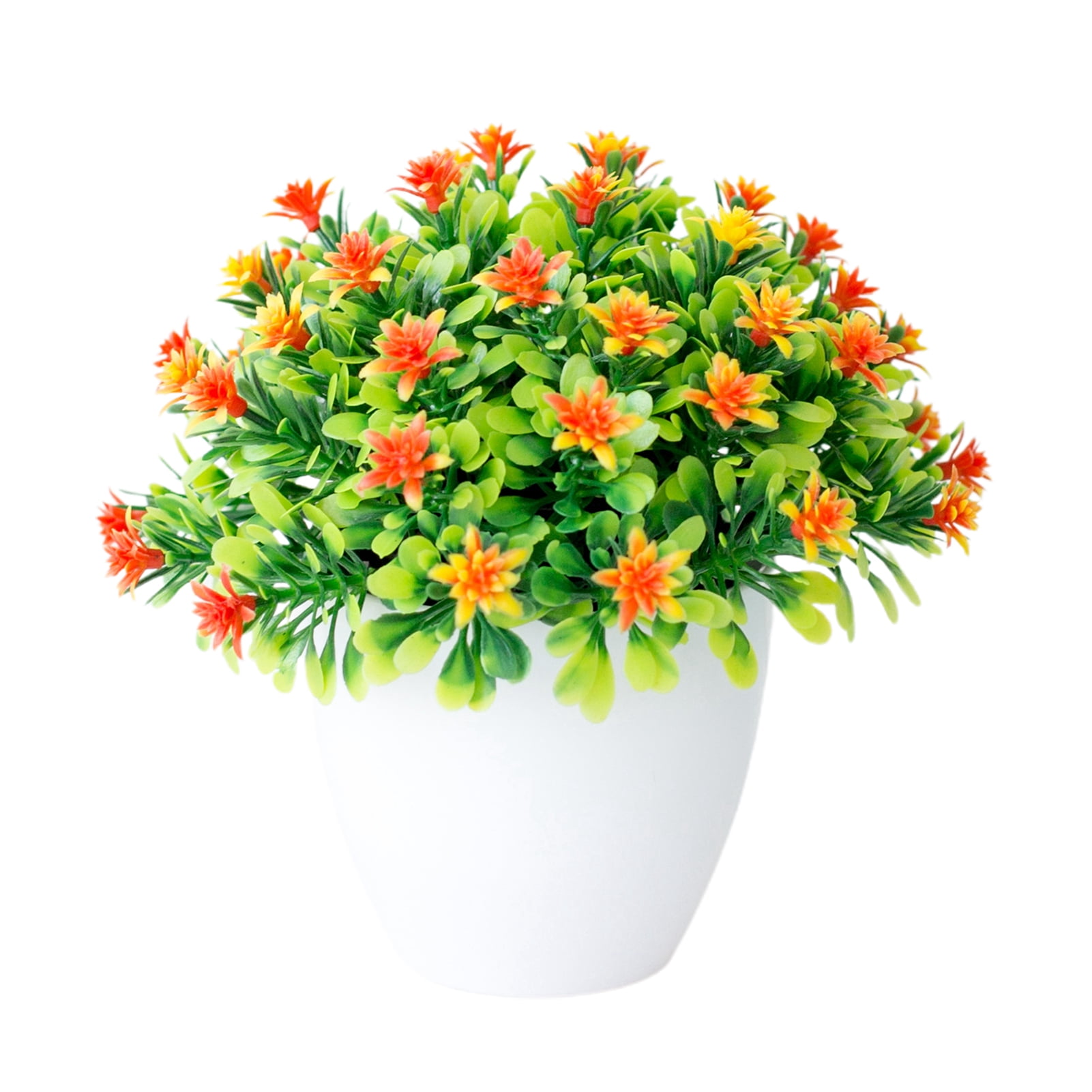 D-GROEE Artificial Flower for Outdoors Decoration Simulation Plants Potted Fake Flowers for House Porch Wedding Windows Decoration