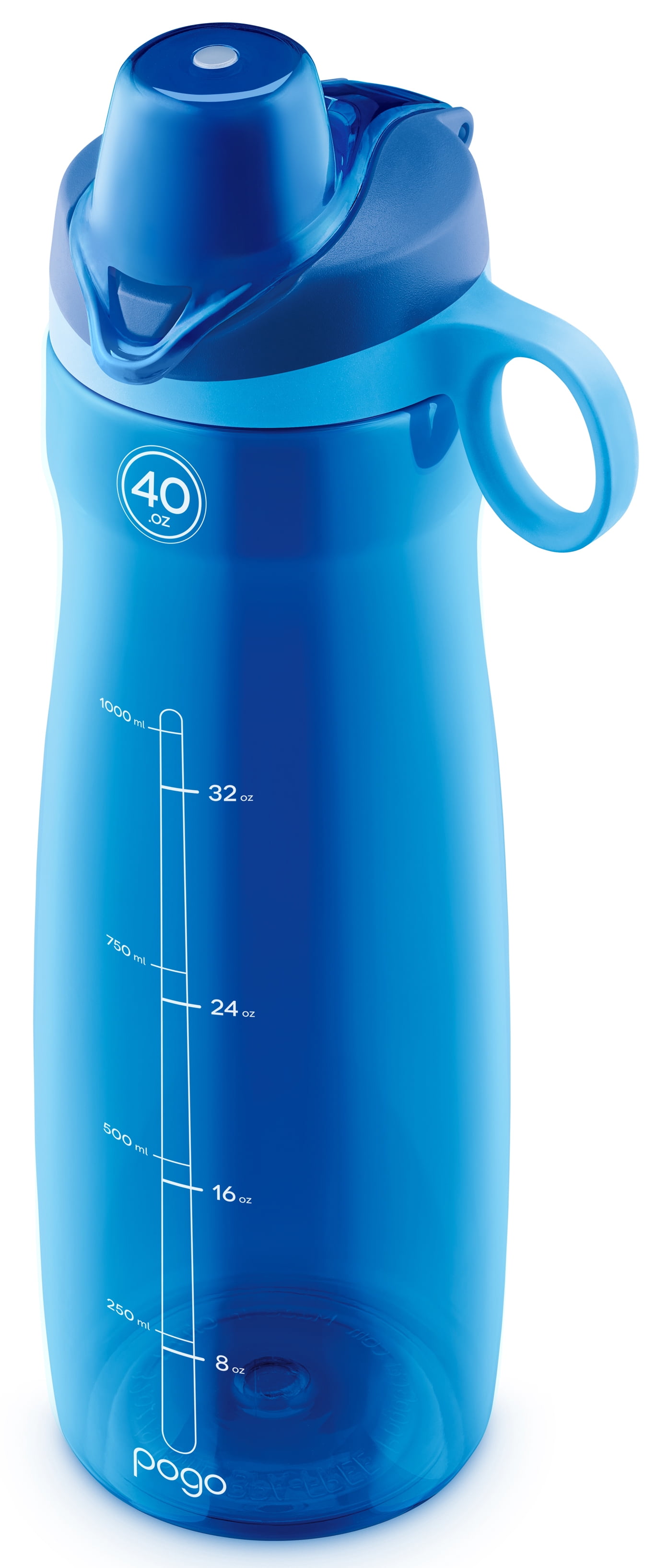 Pogo BPA-Free Plastic Water Bottle with Chug Lid, 40 oz
