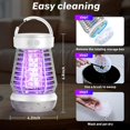 thumbnail image 2 of Upgraded Fly Traps,3 in 1 Bug Zapper Outdoor & Indoor, Electric Mosquito Killer Lamp with 2000V Grid & On/Off Switch, Mosquito Traps for Kitchen, Patio, Backyard, and More (White), 2 of 8